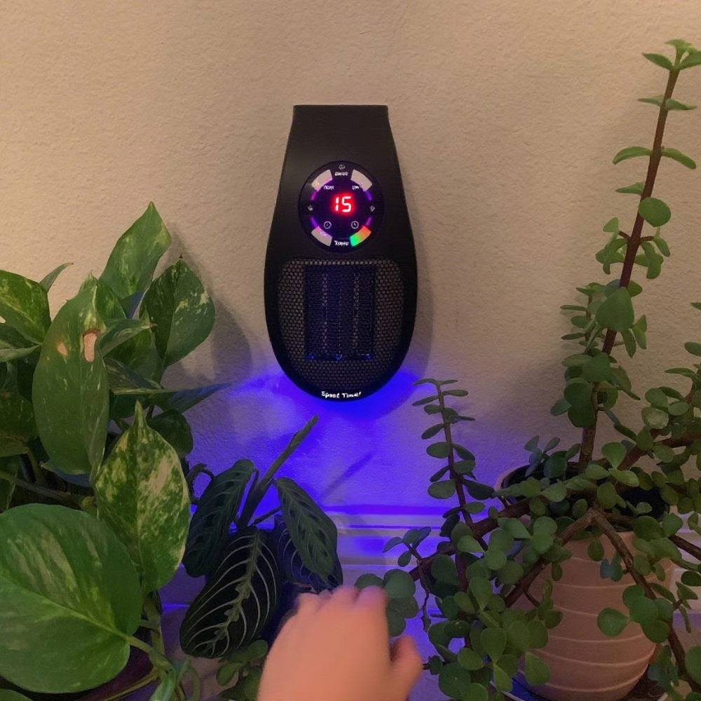 Electric Space Heater with Digital Thermostat for Energy Savings