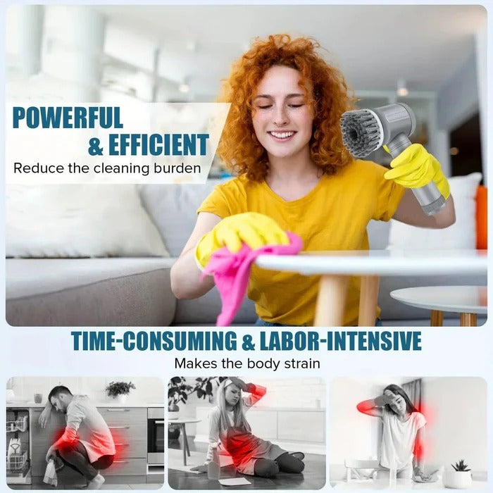 Electric Spin Scrubber for Efficient Home Cleaning