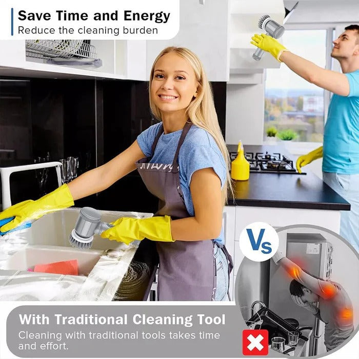 Electric Spin Scrubber for Efficient Home Cleaning