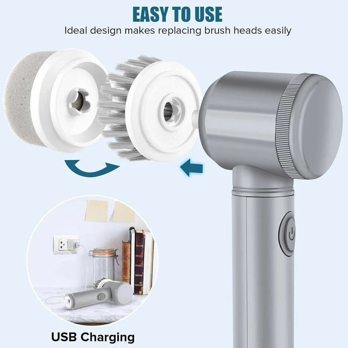 Electric Spin Scrubber for Efficient Home Cleaning