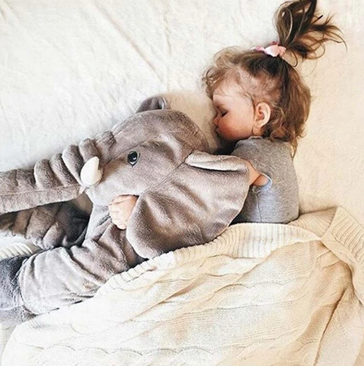 Elephant Baby Pillow Soft Cuddle Toy for Infants and Toddlers