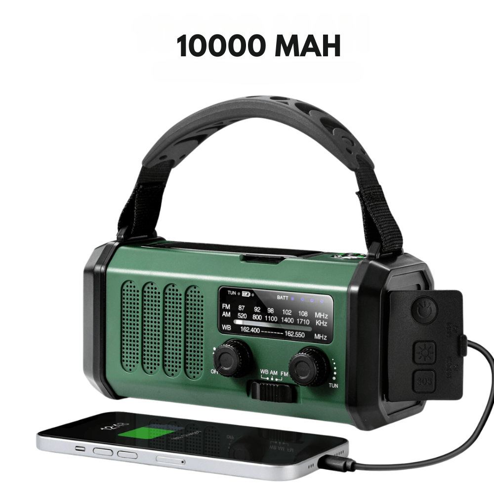 Emergency Solar USB Charger Radio