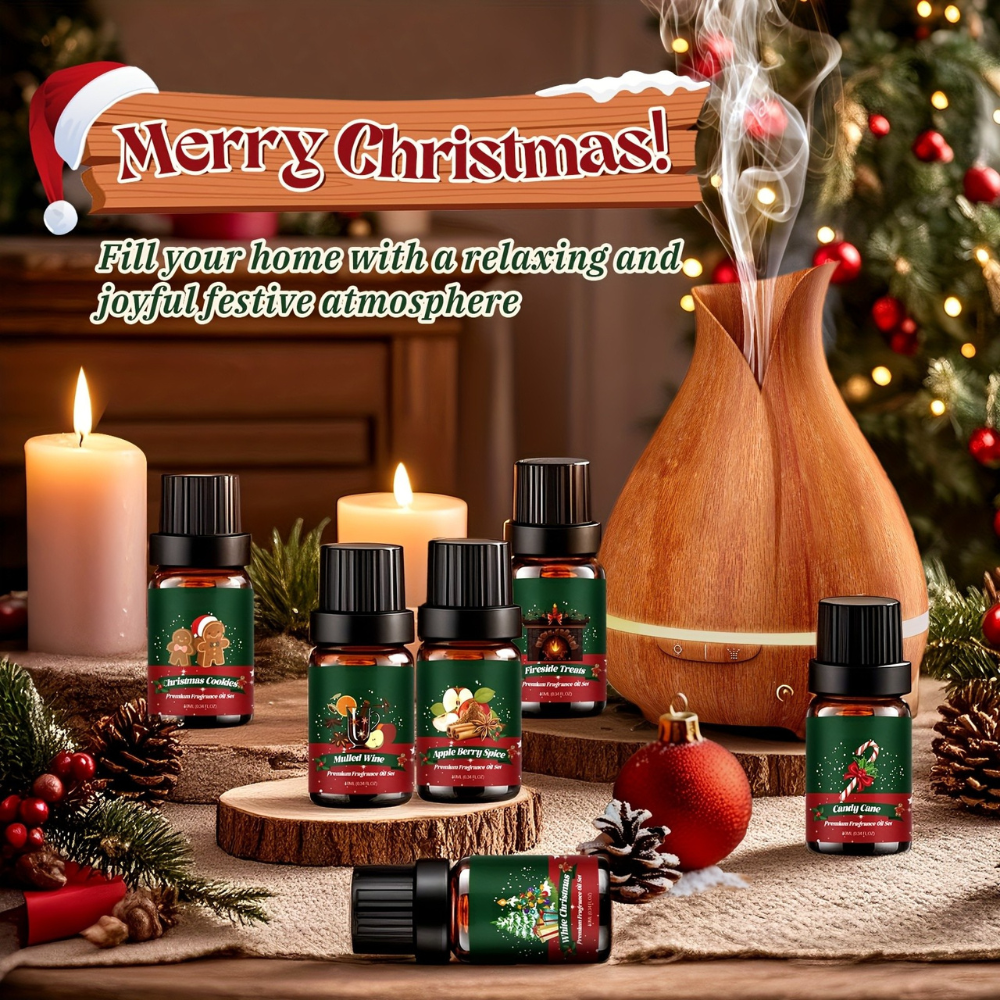 Essential Oil Aromatherapy Gift Set with Diffuser and Oils