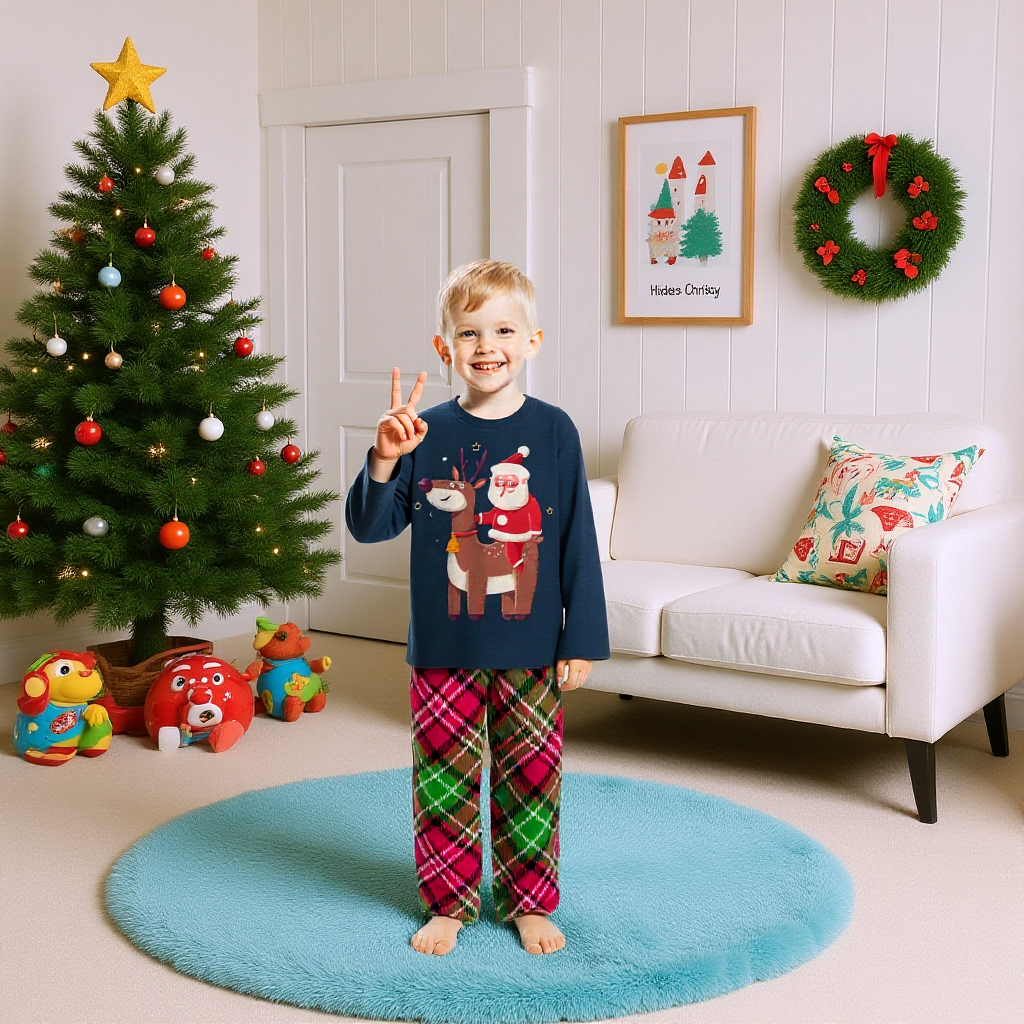 Family Christmas Matching Pajamas Set for Holiday Sleepwear