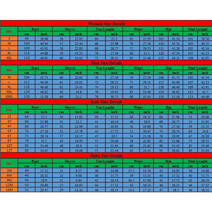 Family Christmas Matching Pajamas Set for Holiday Sleepwear