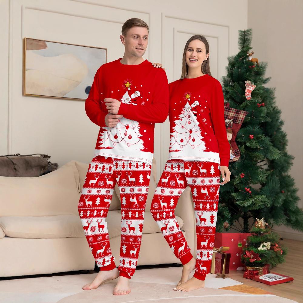 Family Christmas Pajama Set for Adults and Kids Loungewear