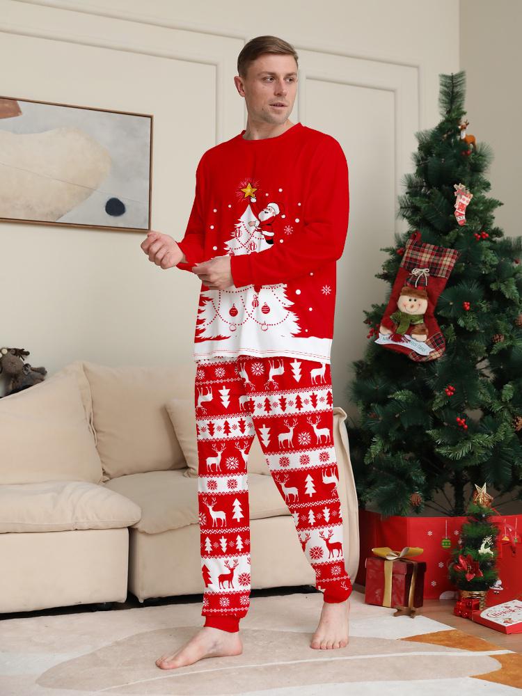 Family Christmas Pajama Set for Adults and Kids Loungewear