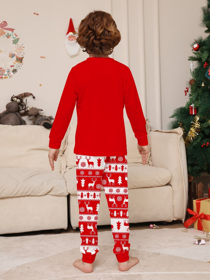 Family Christmas Pajama Set for Adults and Kids Loungewear