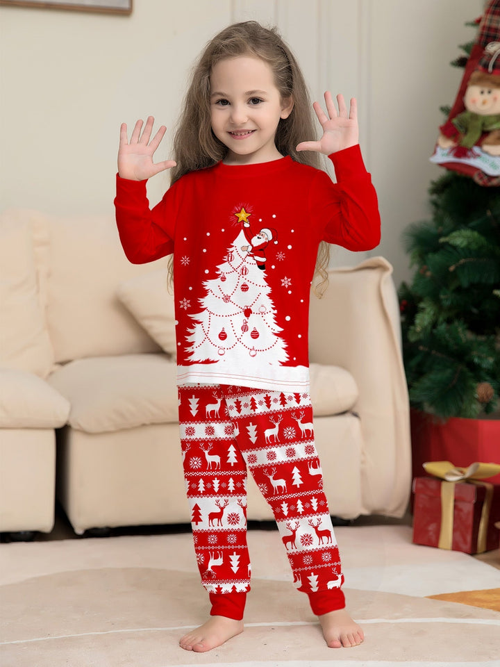 Family Christmas Pajama Set for Adults and Kids Loungewear