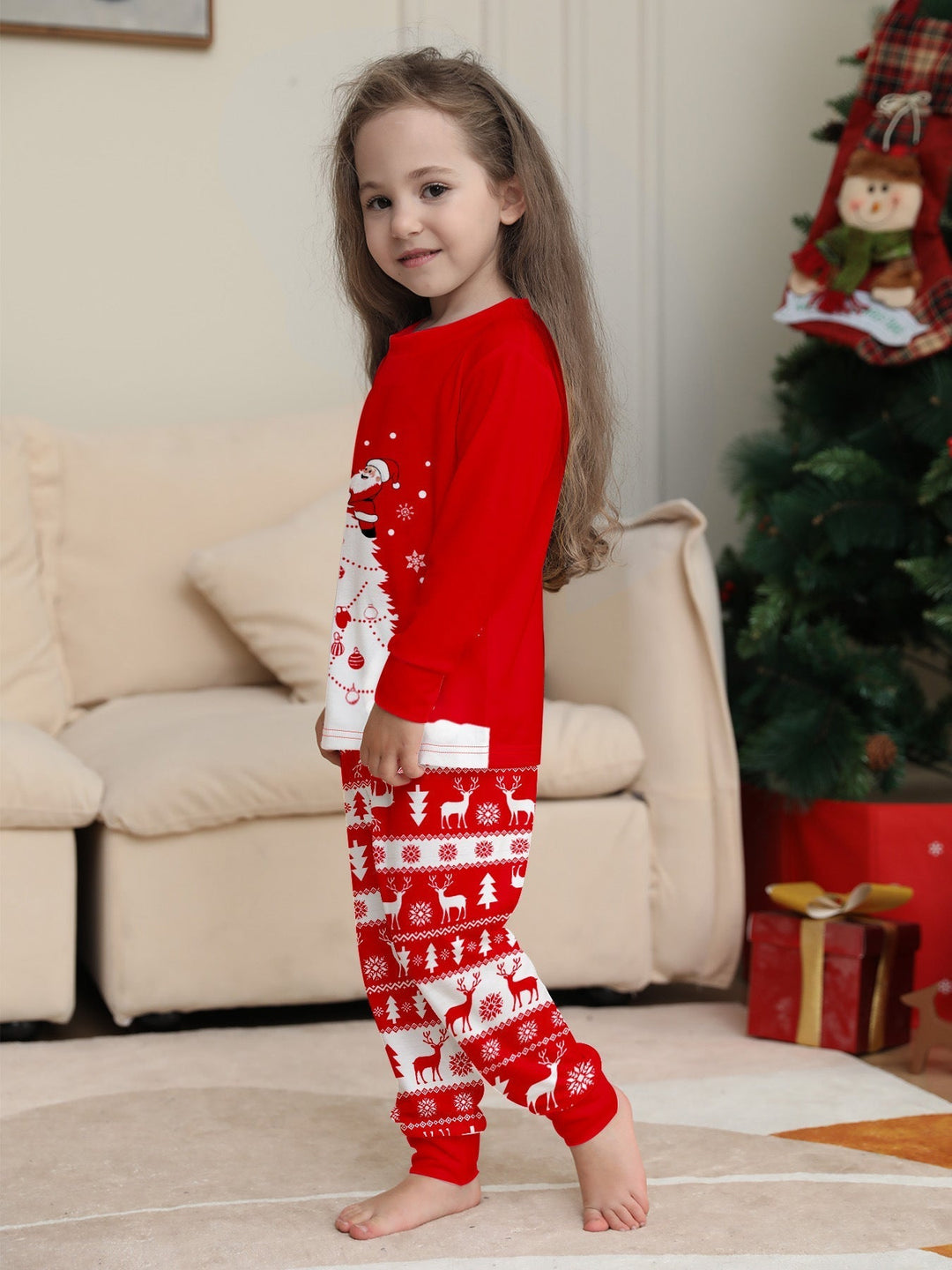 Family Christmas Pajama Set for Adults and Kids Loungewear
