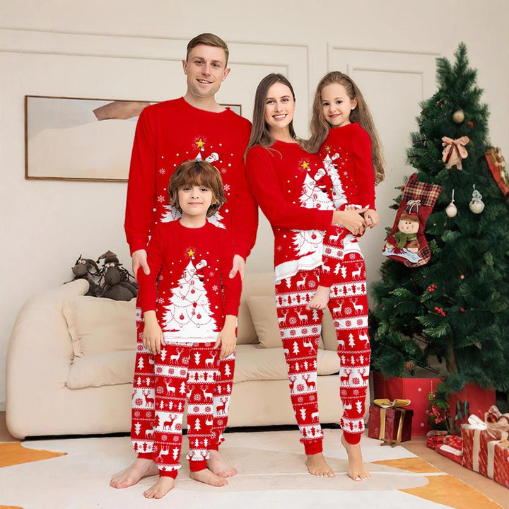Family Christmas Pajama Set for Adults and Kids Loungewear