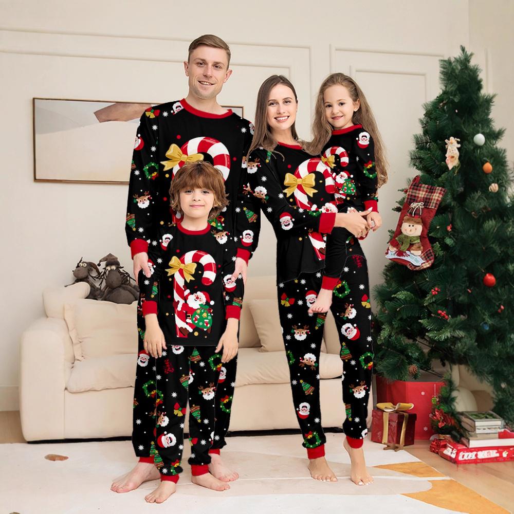 Family Christmas Pajamas Set for Adults and Kids Sleepwear