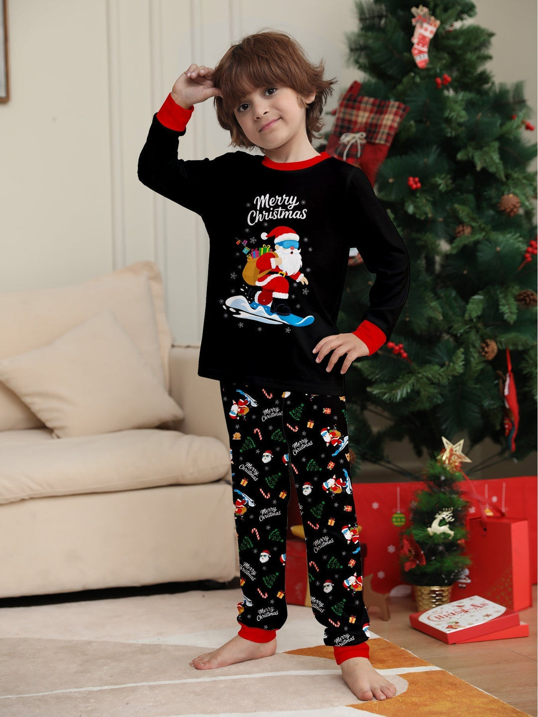 Family Christmas Pajamas Unisex Sleepwear for Kids and Adults