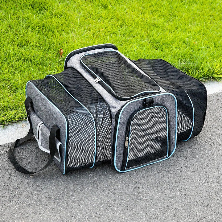 Foldable Pet Carrier Backpack for Travel and Outdoor Use
