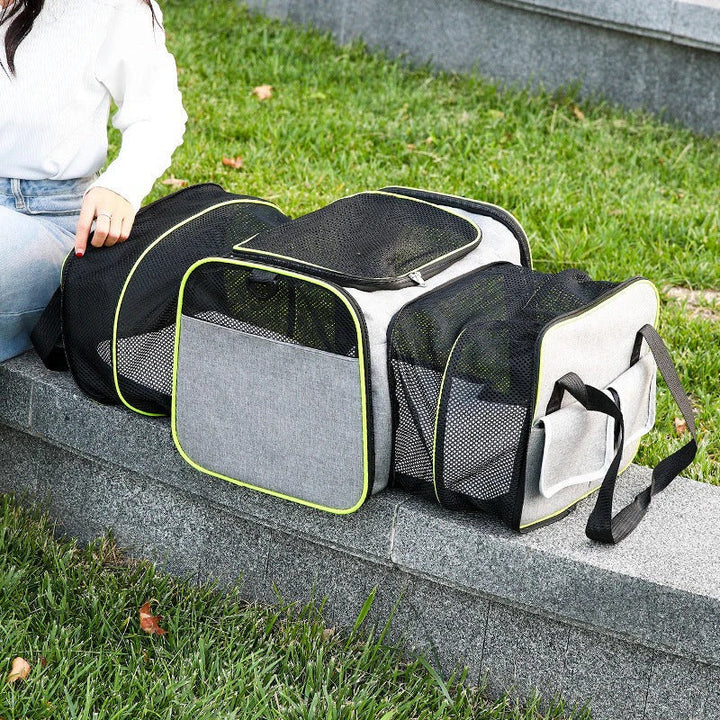 Foldable Pet Carrier Backpack for Travel and Outdoor Use