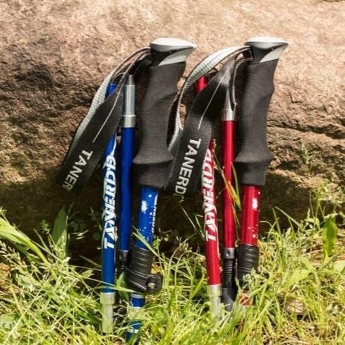 Foldable Telescopic Hiking Poles Adjustable Trekking Sticks