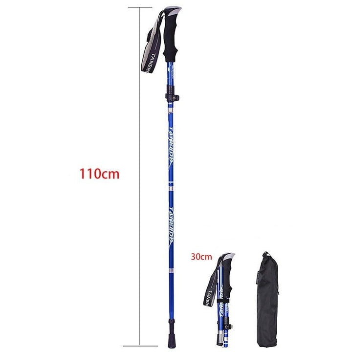 Foldable Telescopic Hiking Poles Adjustable Trekking Sticks