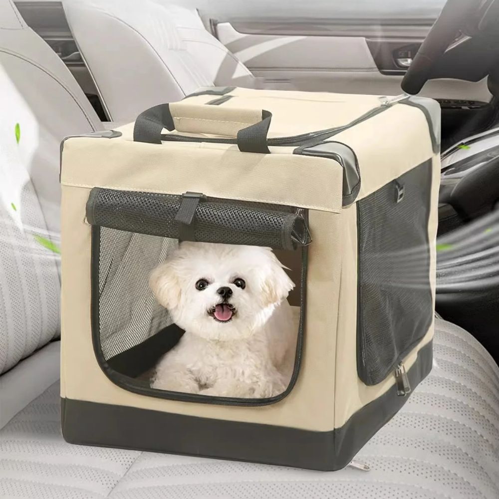 Folding Portable Dog Crate Pet Carrier for Travel and Home Use
