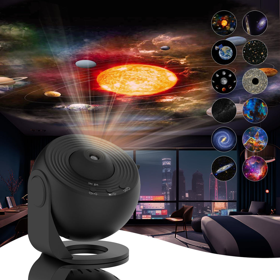 Galaxy Projector LED Night Light with 12 Effects for Home Decor