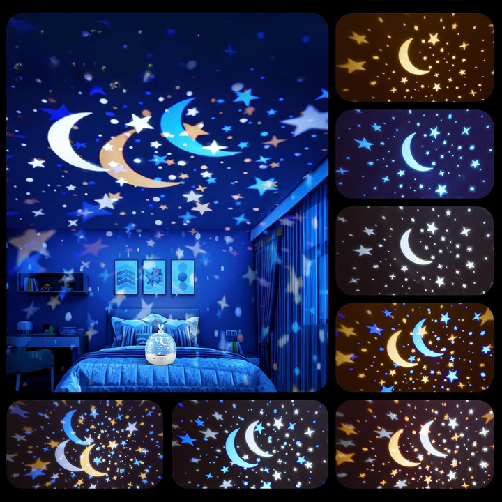 Galaxy Star Projector Night Light for Bedroom Decor and Relaxation