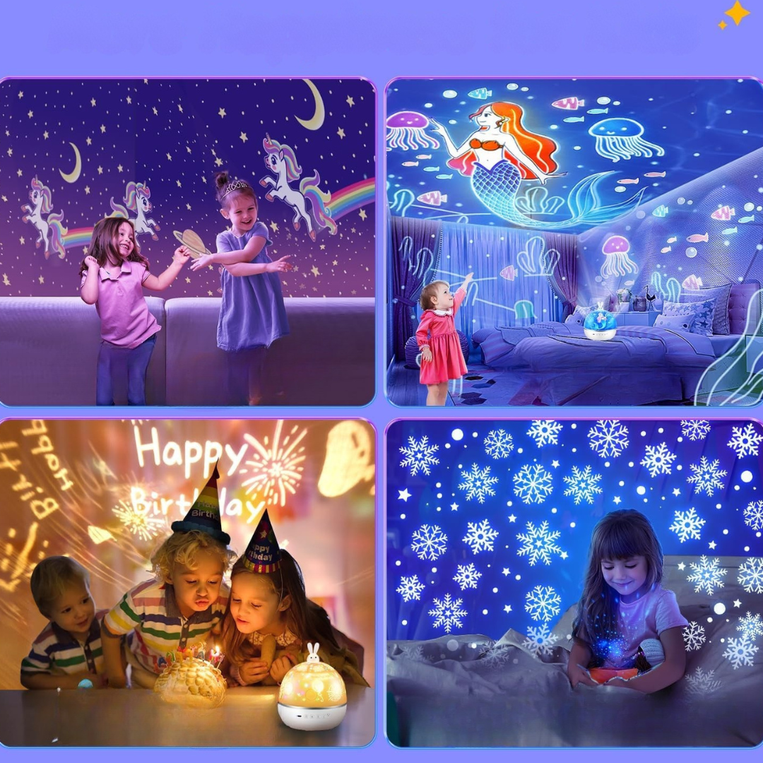 Galaxy Star Projector Night Light for Bedroom Decor and Relaxation