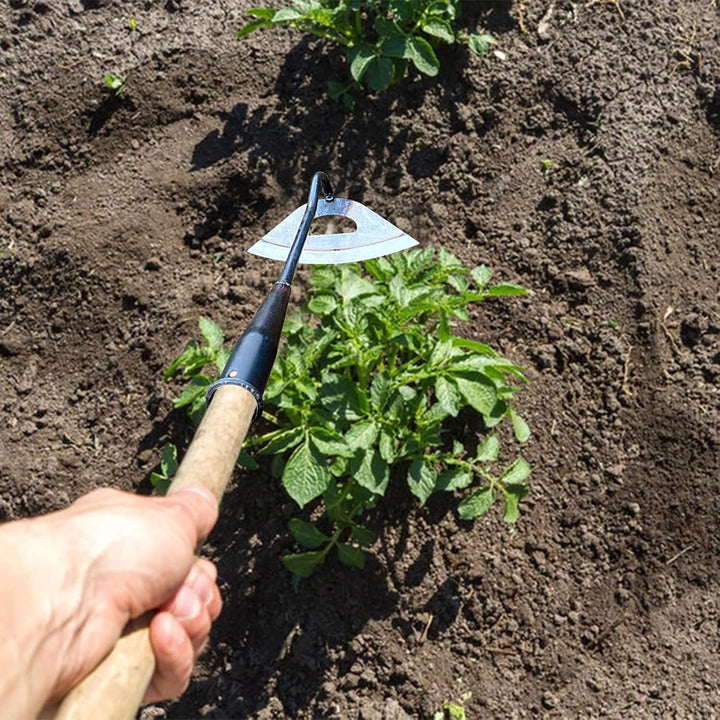 Garden Hoe Tool Set Long Handle Steel Weeding Tools