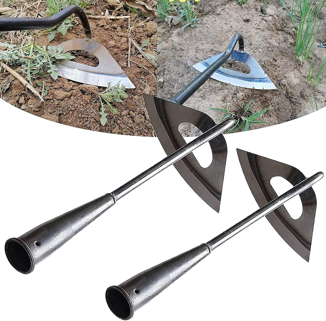 Garden Hoe Tool Set Long Handle Steel Weeding Tools