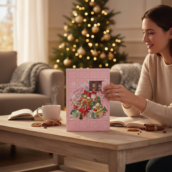 Girls Advent Calendar with 24 Surprise Ornaments for Christmas