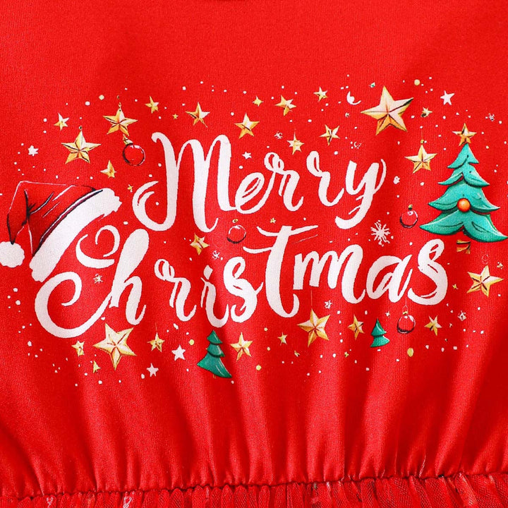 Girls Light Up Christmas Dress Costume with Headband