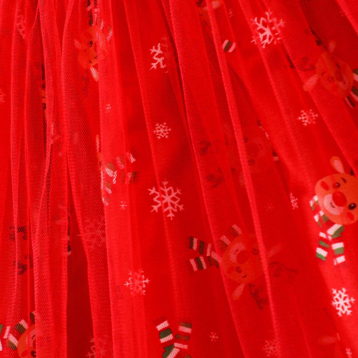 Girls Light Up Christmas Dress Costume with Headband