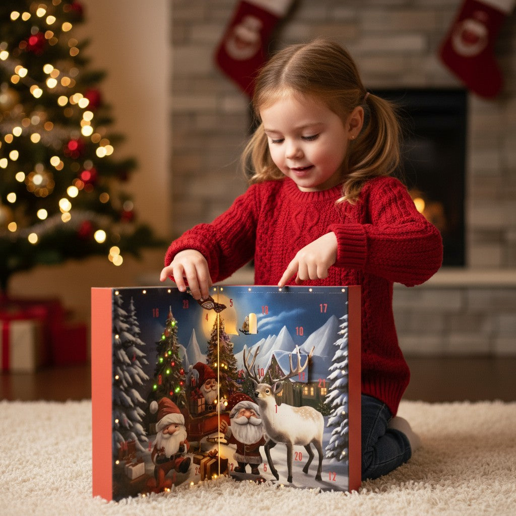 Gnome Christmas Countdown Calendar Decor 2025