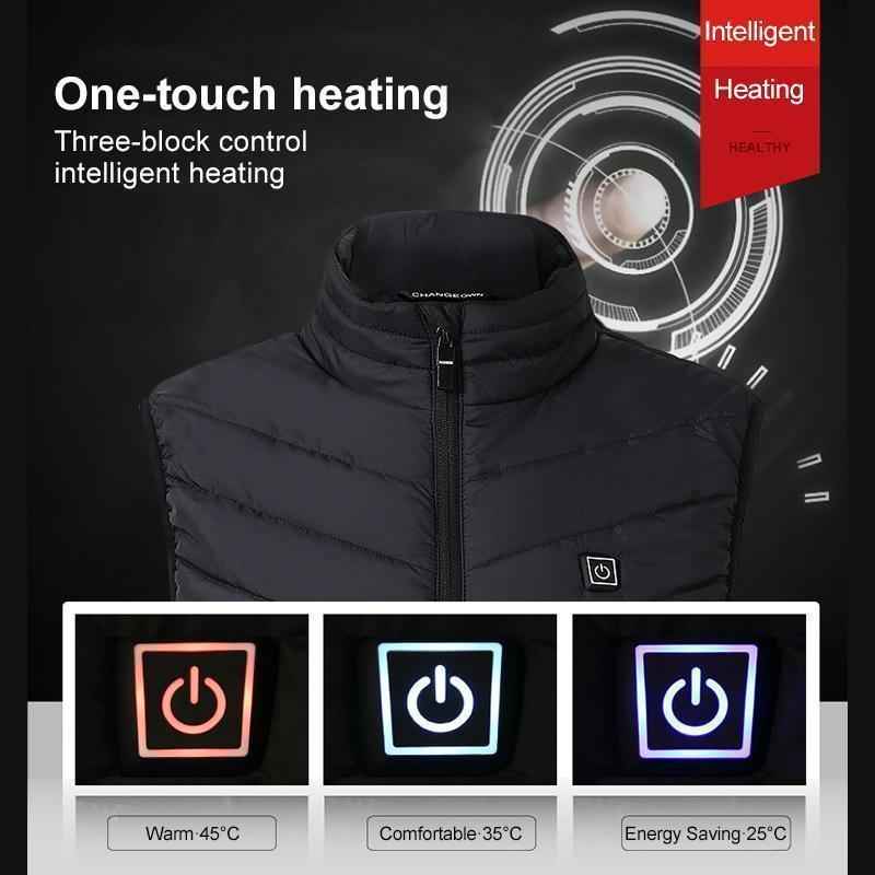 Heated Body Warmer with Adjustable Temperature for Men and Women
