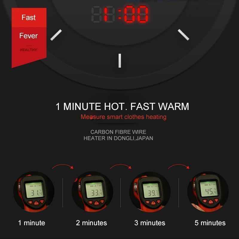 Heated Body Warmer with Adjustable Temperature for Men and Women