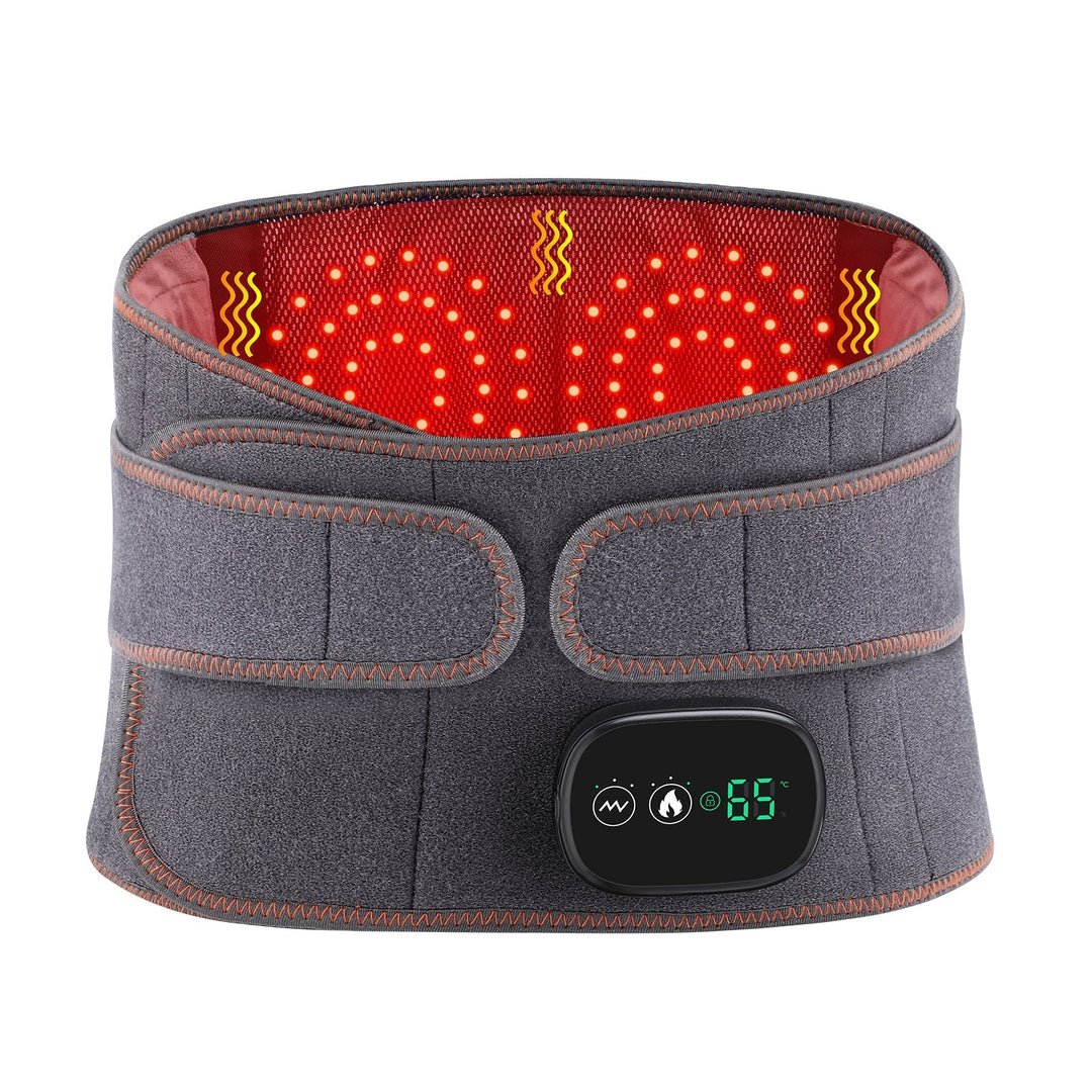 Heated LED Massage Belt for Pain Relief and Relaxation