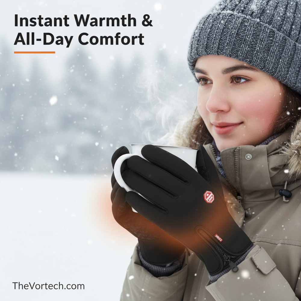 Heated Touchscreen Gloves for Men and Women, Waterproof Winter Accessories