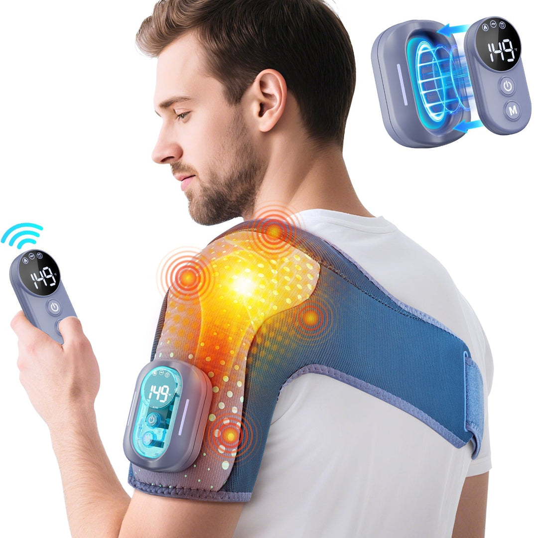 Heating Shoulder Wrap Pad with Remote Control for Pain Relief