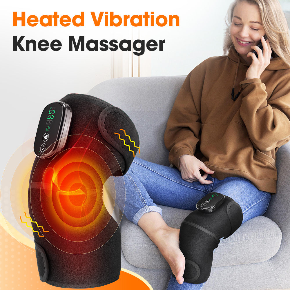 Heating Vibration Knee Pad for Pain Relief and Comfort