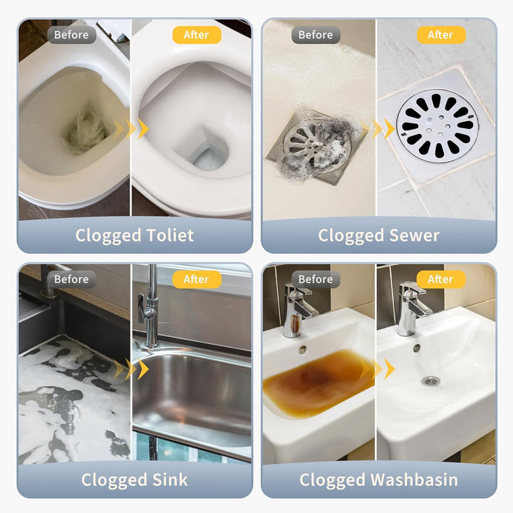 High Pressure Stainless Steel Toilet Plunger Unclogger Tool