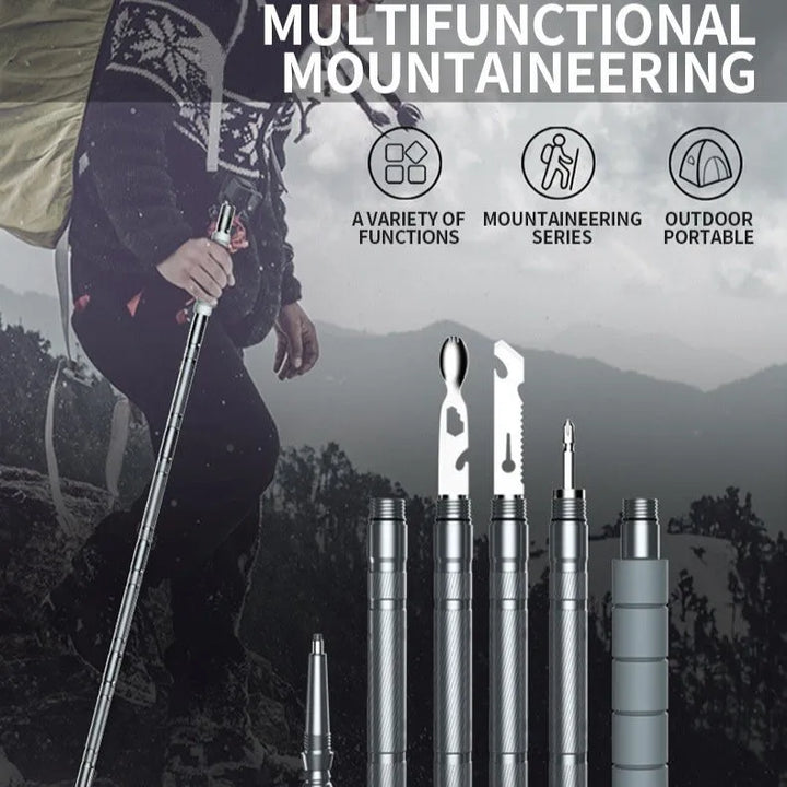 Hiking Walking Stick Survival Pole for Outdoor Adventures