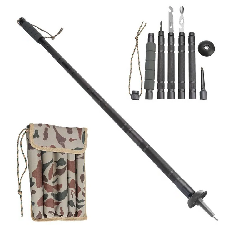 Hiking Walking Stick Survival Pole for Outdoor Adventures