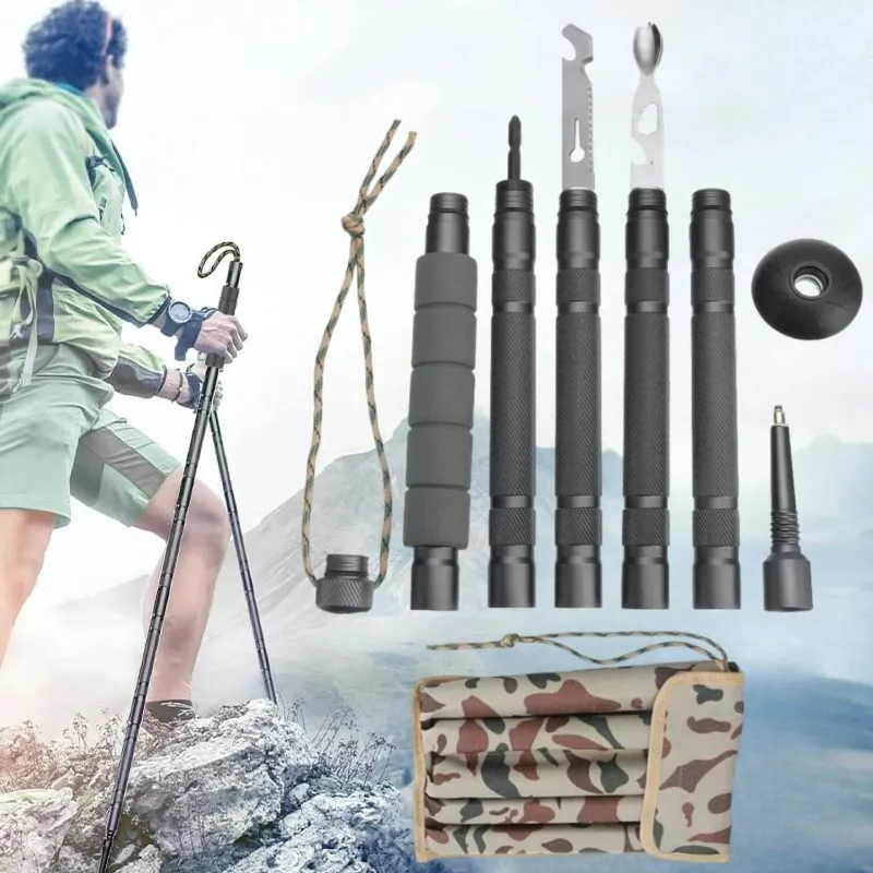 Hiking Walking Stick Survival Pole for Outdoor Adventures