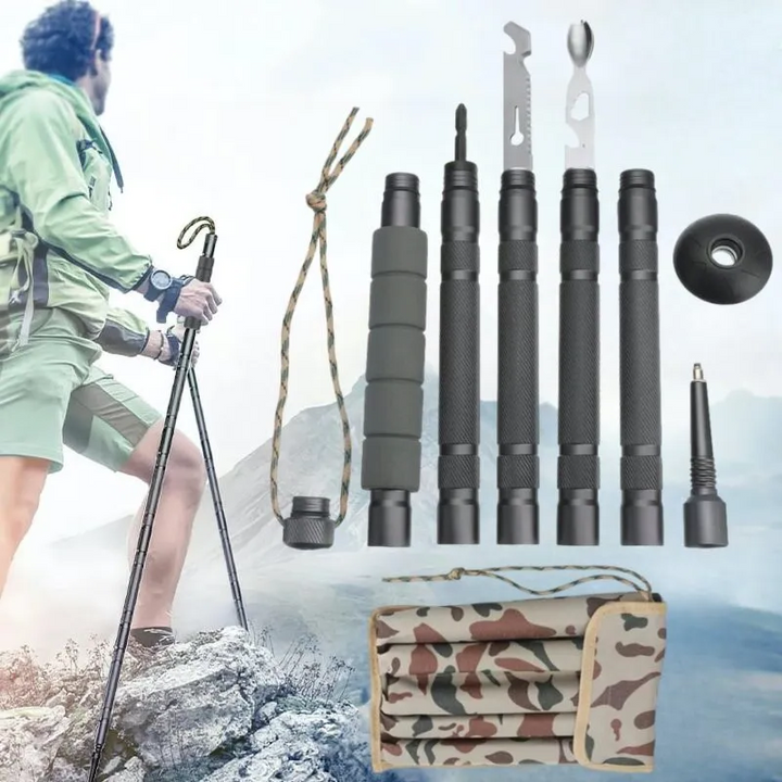 Hiking Walking Stick Survival Pole for Outdoor Adventures