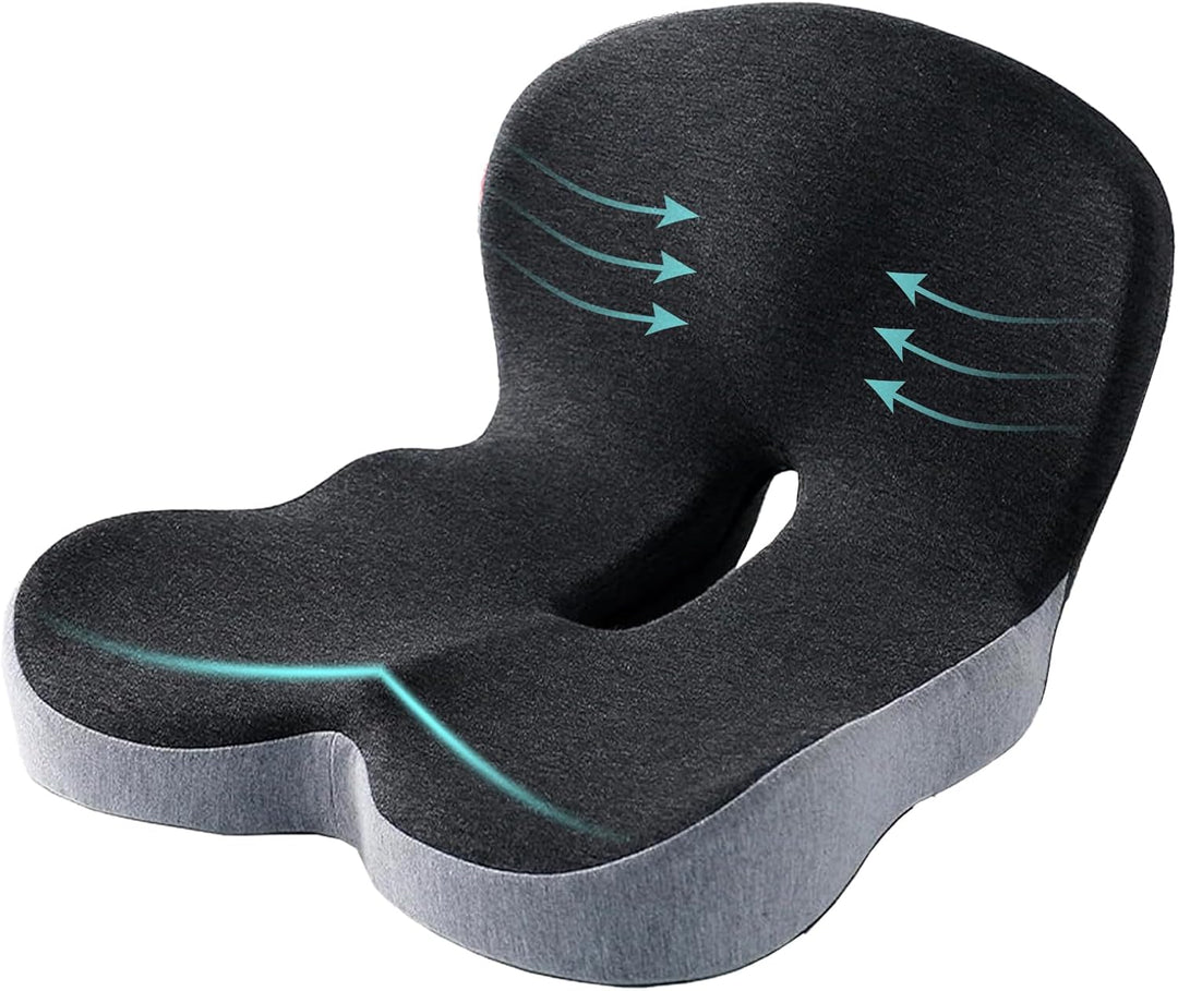 Memory Foam Seat Cushion for Office Chair and Truck Use