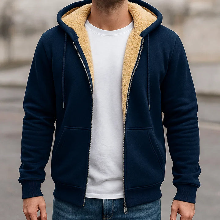 Men's Fleece Hoodie Zip Up Sweatshirt