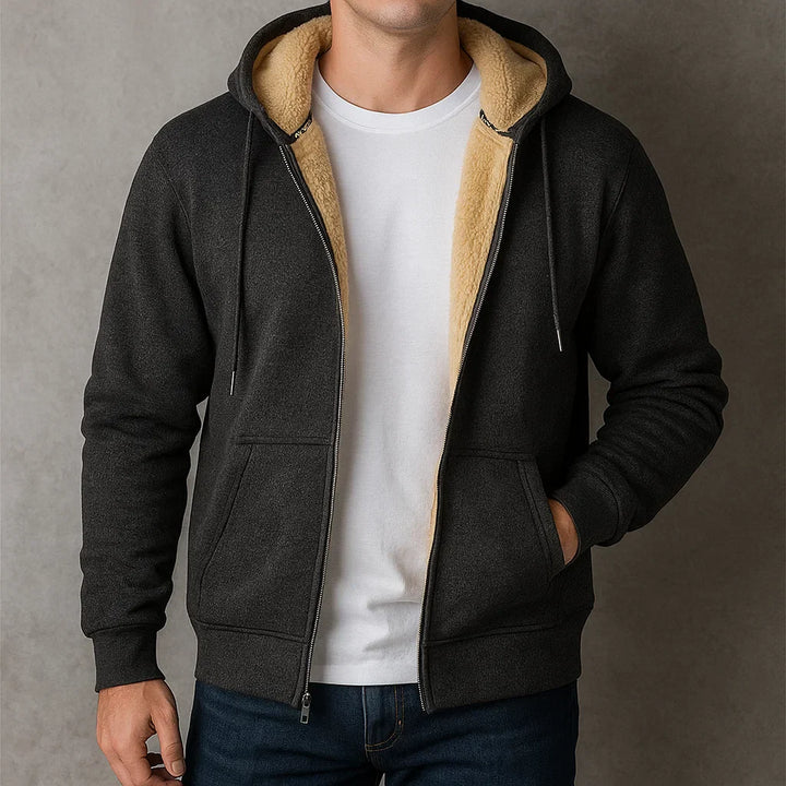 Men's Fleece Hoodie Zip Up Sweatshirt