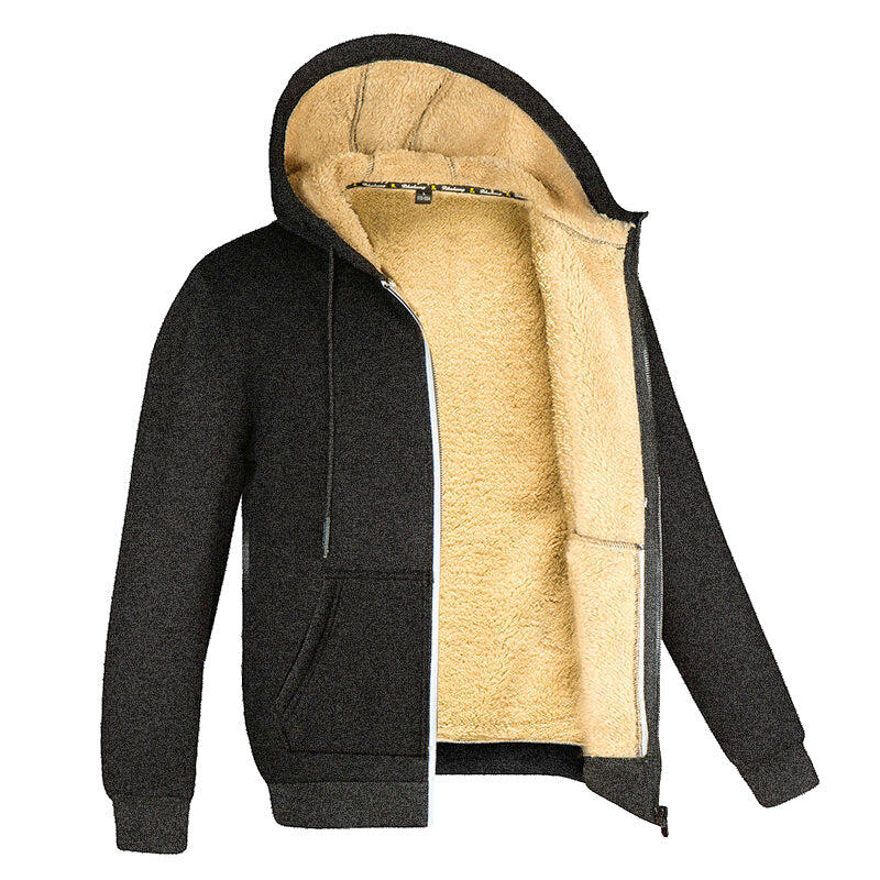 Men's Fleece Hoodie Zip Up Sweatshirt