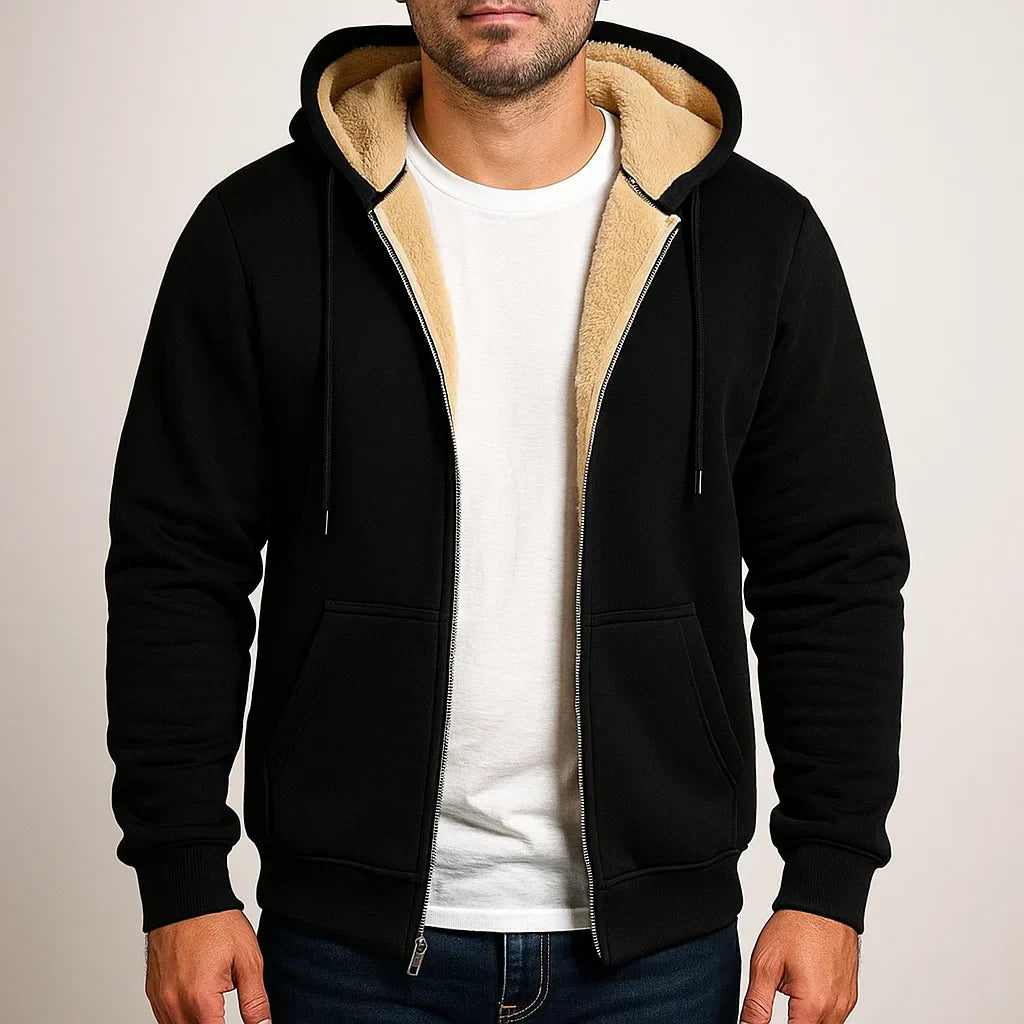 Men's Fleece Hoodie Zip Up Sweatshirt