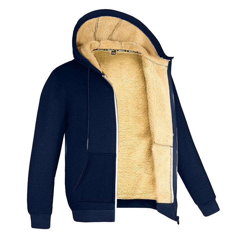 Men's Fleece Hoodie Zip Up Sweatshirt