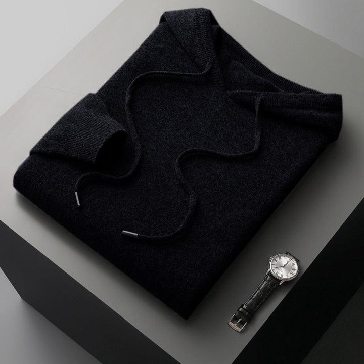 Men's Merino Wool Pullover Hoodie