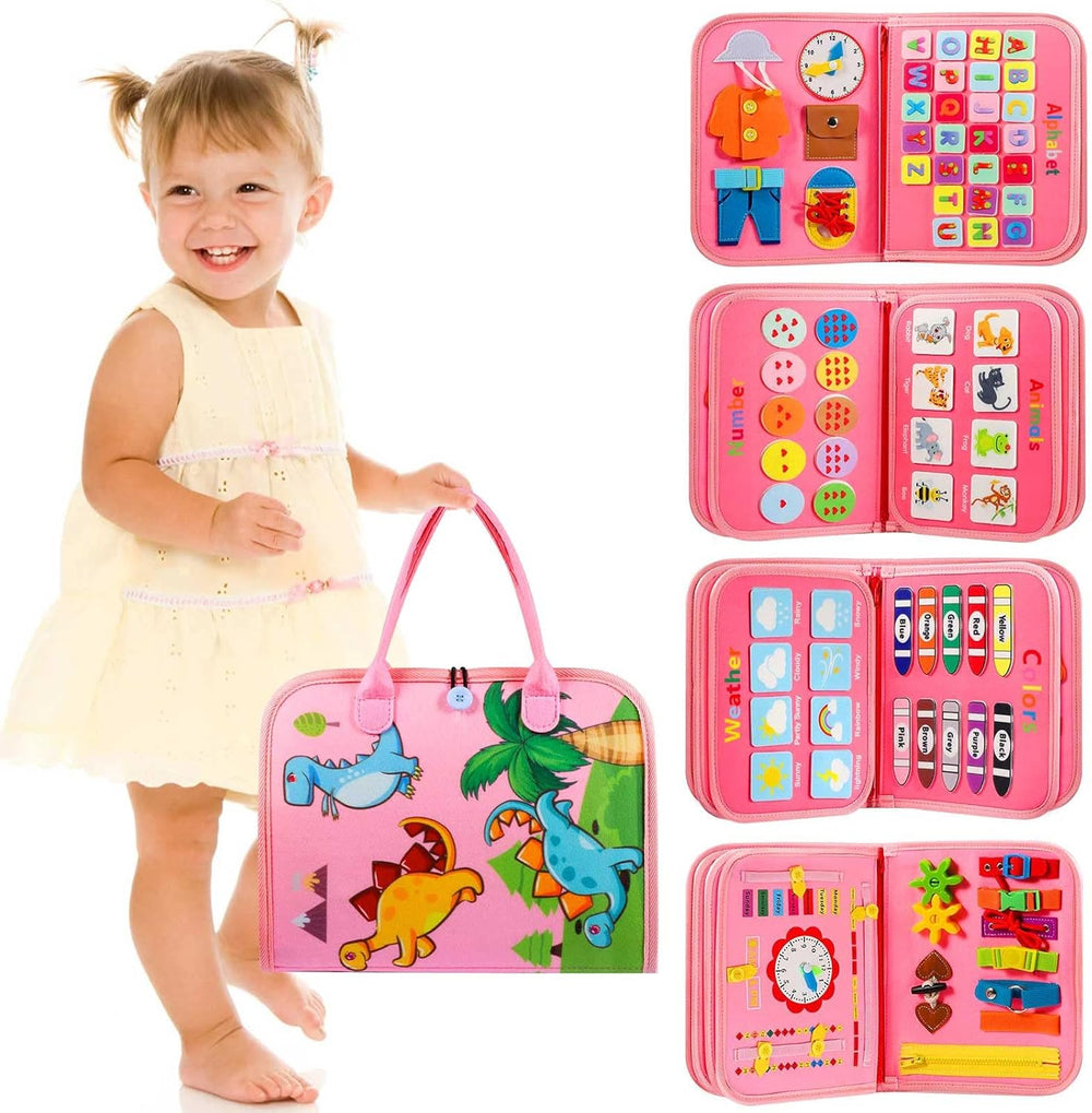 Montessori Sensory Activity Board for Toddlers Ages 2-4